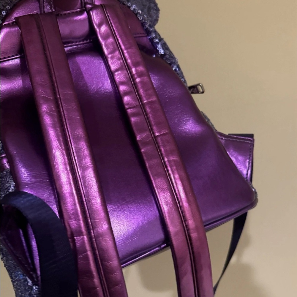 Sequin Mini Backpack - Purple - image 3